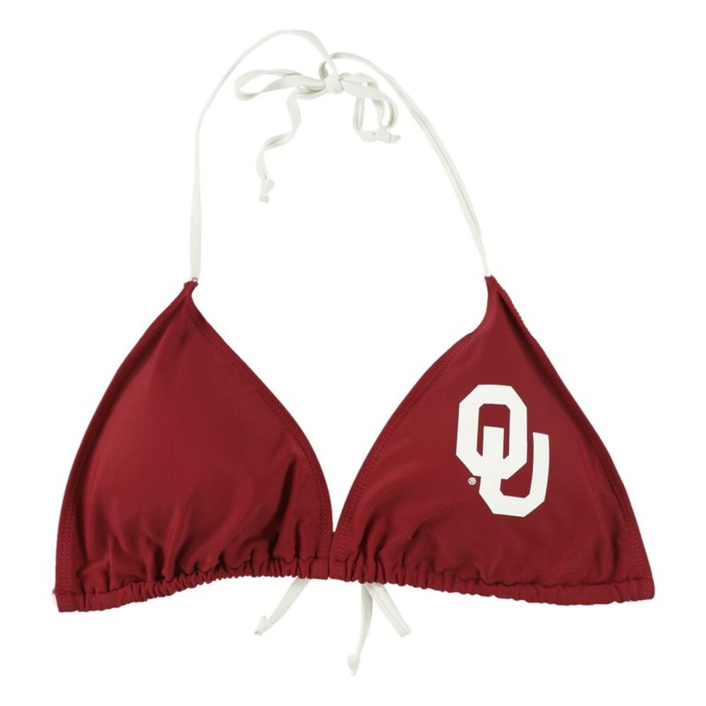 G-III Sports Womens Oklahoma Sooners Bikini Swim Top, NWT